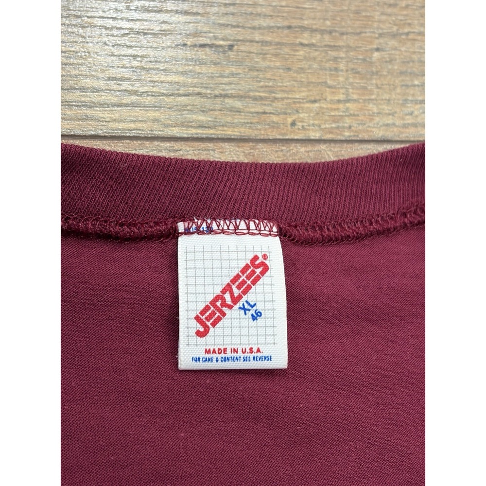 Vintage 90s‎ St. John's University John 15:16 Religious Jesus Tee XL Maroon USA - Picture 2 of 7